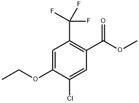 Methyl 5-chloro-4-ethoxy-2-(trifluoromethyl)benzoate Structure