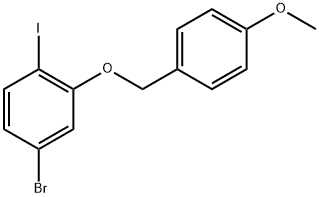 4-bromo-1-iodo-2-((4-methoxybenzyl)oxy)benzene Structure