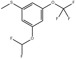 (3-(difluoromethoxy)-5-(trifluoromethoxy)phenyl)(methyl)sulfane Structure