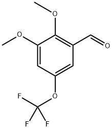 2,3-dimethoxy-5-(trifluoromethoxy)benzaldehyde,2703553-05-1,结构式