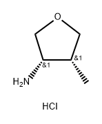 (3R,4S)-4-甲基四氢呋喃-3-胺盐酸盐,2703745-35-9,结构式