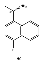 1-Naphthalenemethanamine, 4-fluoro-α-methyl-, hydrochloride (1:1), (αS)- Structure