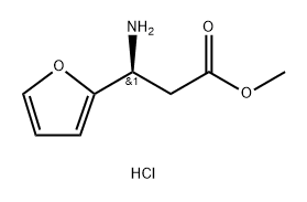 Methyl (S)-3-amino-3-(furan-2-yl)propanoate hydrochloride Struktur