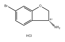 (R)-6-Bromo-2,3-dihydrobenzofuran-3-amine hydrochloride Struktur