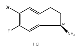 (R)-5-溴-6-氟-2,3-二氢-1H-茚-1-胺盐酸盐,2703746-12-5,结构式