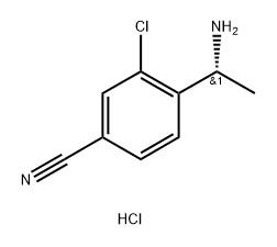 (R)-4-(1-氨基乙基)-3-氯苯甲腈盐酸盐,2703746-26-1,结构式