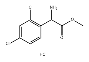 METHYL 2-AMINO-2-(2,4-DICHLOROPHENYL)ACETATE HYDROCHLORIDE Structure
