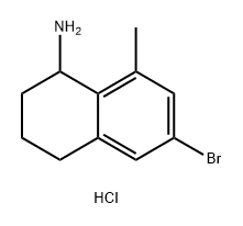 6-溴-8-甲基-1,2,3,4-四氢萘-1-胺盐酸盐,2703752-39-8,结构式