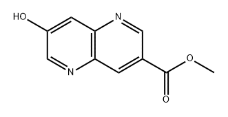 methyl 7-hydroxy-1,5-naphthyridine-3-carboxylate Struktur