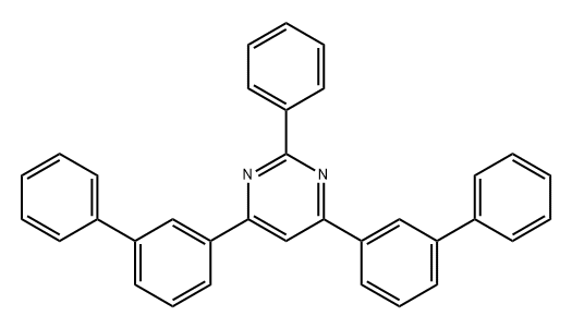 4,6-Di([1,1'-biphenyl]-3-yl)-2-phenylpyrimidine Structure