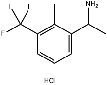 1-[2-METHYL-3-(TRIFLUOROMETHYL)PHENYL]ETHAN-1-AMINE HYDROCHLORIDE Structure