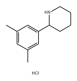 2-(3,5-二甲基苯基)哌啶盐酸盐 结构式