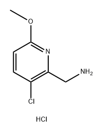 (3-氯-6-甲氧基吡啶-2-基)甲胺二盐酸盐,2703756-69-6,结构式