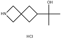2-{2-azaspiro[3.3]heptan-6-yl}propan-2-ol hydrochloride,2703774-21-2,结构式