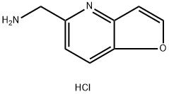 呋喃并[3,2-B]吡啶-5-基甲胺二盐酸盐 结构式