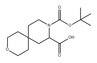 9-[(tert-butoxy)carbonyl]-3-oxa-9-azaspiro[5.5]undecane-8-carboxylic acid Struktur