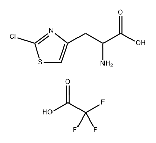 2-amino-3-(2-chloro-1,3-thiazol-4-yl)propanoic acid, trifluoroacetic acid 结构式