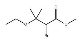 methyl 2-bromo-3-ethoxy-3-methylbutanoate Structure