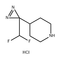 4-(3-(二氟甲基)-3H-二氮杂-3-基)哌啶盐酸盐,2703778-73-6,结构式