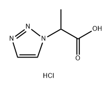 2-(1H-1,2,3-triazol-1-yl)propanoic acid hydrochloride,2703779-97-7,结构式