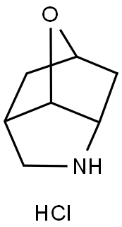 8-oxa-4-azatricyclo[4.2.1.0,3,7]nonane hydrochloride Structure