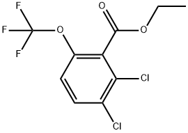 Ethyl 2,3-dichloro-6-(trifluoromethoxy)benzoate 结构式