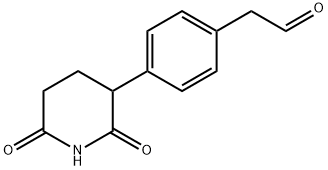 2-(4-(2,6-Dioxopiperidin-3-yl)phenyl)acetaldehyde Struktur