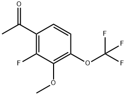 1-[2-Fluoro-3-methoxy-4-(trifluoromethoxy)phenyl]ethanone Structure