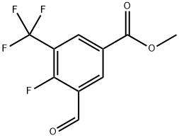 Methyl 4-fluoro-3-formyl-5-(trifluoromethyl)benzoate Structure