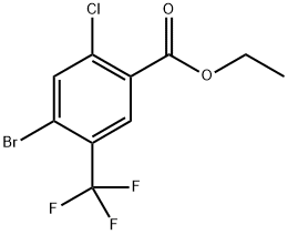 Ethyl 4-bromo-2-chloro-5-(trifluoromethyl)benzoate,2705275-58-5,结构式