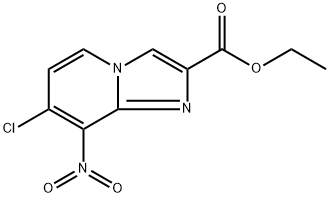 ethyl 7-chloro-8-nitroimidazo[1,2-a]pyridine-2-carboxylate Struktur