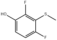 2,4-Difluoro-3-(methylthio)phenol 化学構造式