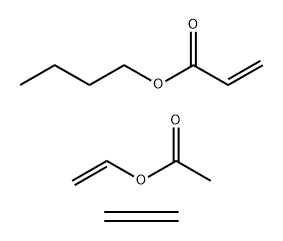 2-Propenoic acid, butyl ester, polymer with ethene and ethenyl acetate 化学構造式