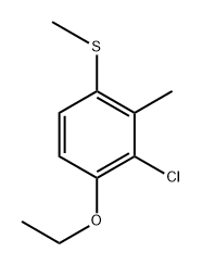 (3-chloro-4-ethoxy-2-methylphenyl)(methyl)sulfane 结构式