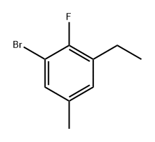 1-Bromo-3-ethyl-2-fluoro-5-methylbenzene,2705745-36-2,结构式