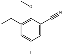 3-Ethyl-5-iodo-2-methoxybenzonitrile Struktur