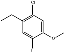 1-Chloro-2-ethyl-4-fluoro-5-methoxybenzene 化学構造式