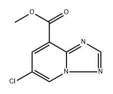 methyl 6-chloro-[1,2,4]triazolo[1,5-a]pyridine-8-carboxylate 结构式