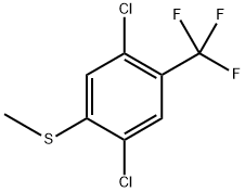 (2,5-dichloro-4-(trifluoromethyl)phenyl)(methyl)sulfane Structure