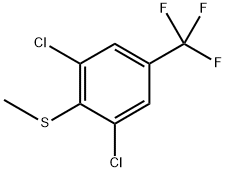 (2,6-Dichloro-4-(trifluoromethyl)phenyl)(methyl)sulfane Structure
