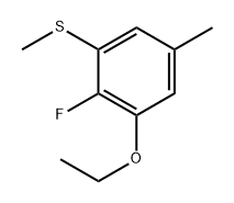 (3-Ethoxy-2-fluoro-5-methylphenyl)(methyl)sulfane,2706074-27-1,结构式