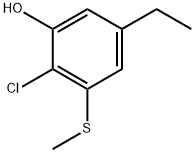 2-Chloro-5-ethyl-3-(methylthio)phenol 结构式