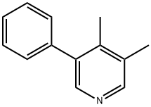 Pyridine, 3,4-dimethyl-5-phenyl- Structure