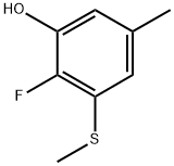 2-Fluoro-5-methyl-3-(methylthio)phenol 结构式