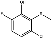 3-Chloro-6-fluoro-2-(methylthio)phenol Structure