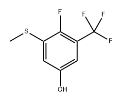 4-fluoro-3-(methylthio)-5-(trifluoromethyl)phenol,2706444-63-3,结构式