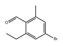 4-溴-2-乙基-6-甲基苯甲醛,2706490-14-2,结构式