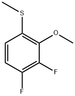 (3,4-Difluoro-2-methoxyphenyl)(methyl)sulfane 化学構造式