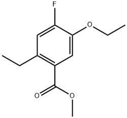 Methyl 5-ethoxy-2-ethyl-4-fluorobenzoate Structure