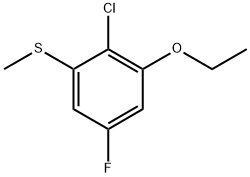 (2-Chloro-3-ethoxy-5-fluorophenyl)(methyl)sulfane,2707125-92-4,结构式